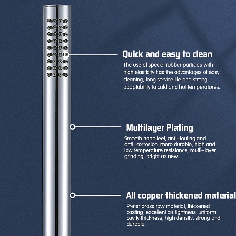 MINSHUXI Hand Shower Head for Bathroom Shower Head Water-Saving Shower