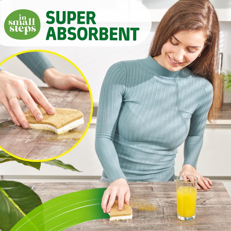 In Small Steps Eco Friendly Dish Sponges for Washing Up