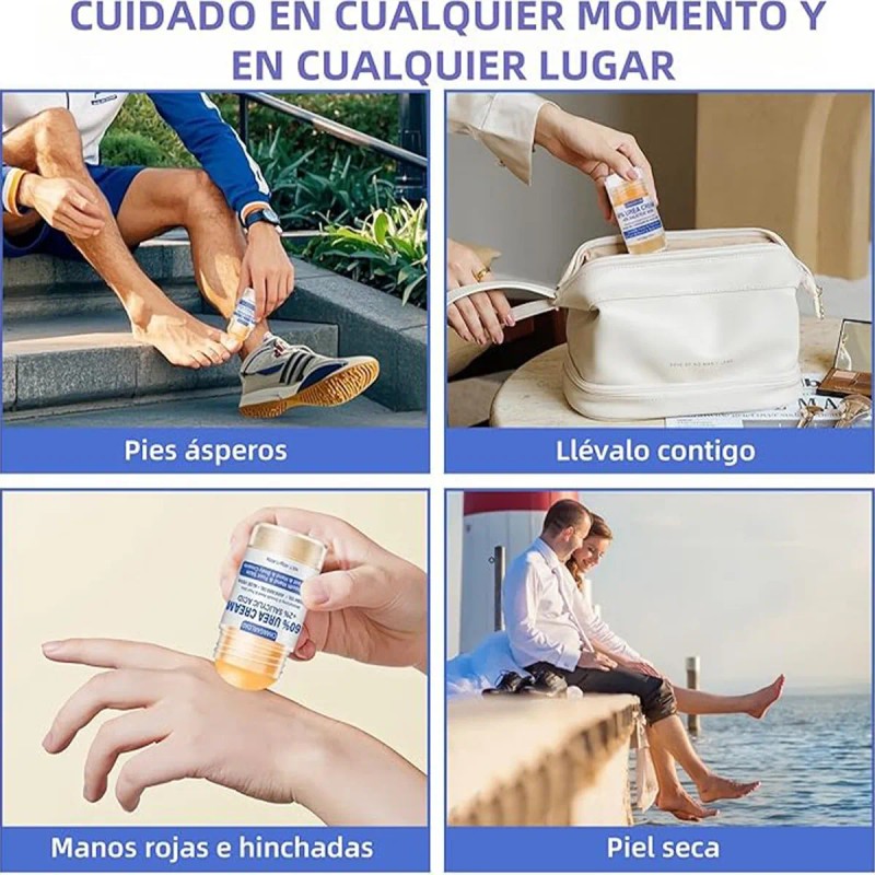 Crema Para Pies Con 60% De Urea Más 2% Ácido