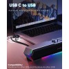 LENRUE G11 Computer Speakers for Desktop, Touch Lights PC Speakers