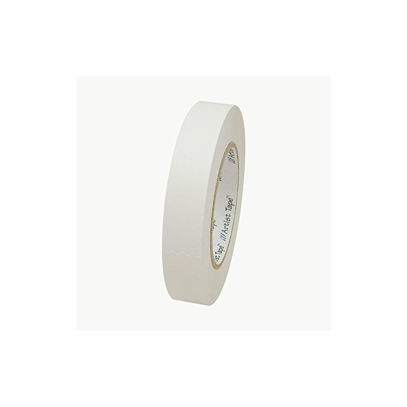 ProTapes Artist Tape Flatback Printable Paper Board Tape, Blanco, 1"