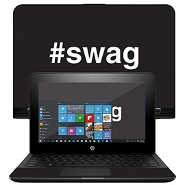 MightySkins Skin Compatible with HP x360 Convertible 11" (2017) – Swag | Protective, Durable, and Unique Vinyl Decal wrap Cover | Easy to Apply, Remove, and Change Styles | Made in The USA