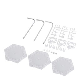 Action Figure Stand,3 Pack ABS Stainless Steel Bendable Display Holder Base for 6 Inch Models (Transparent)