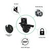 8T8 2" Side Mount Caster Wheels Heavy Duty Set of