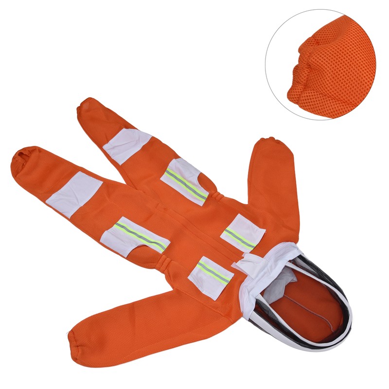 Beekeeping Suit Mesh Breathable Bee Proof Clothing One Piece Protective