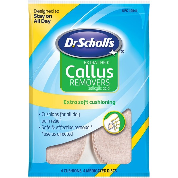 Dr. Scholl's Extra Thick Callus Removers 4 Cushions ea.(Packs of 6)