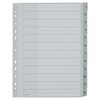 Leitz Plastic Index (1-12, A4, PP, 12 Sheets), Grey