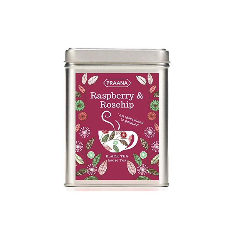 PRAANA TEA - Ceylon Black Tea with Real Rosehip and