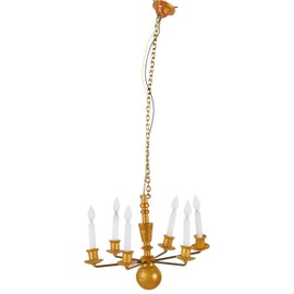 Yardwe Miniature Chandelier Model 1/87 Scale Mini Chandeliers Dollhouse Accessories Micro Landscaping Lamp Decor