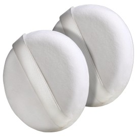 KEYAN Powder Puff Large Loose Powder Puff Extra Large 2 Pieces Round Fluffy Powder Puff Thick Type Makeup Puff Large Puff for Body Powder Ultra Large Face Powder Puff Diameter 4.1 inches (105 mm)