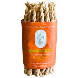 Bhagavato Handmade Himalayan Rope Incense,Eco-Friendly, Aromatic Ambiance, Healing, Purification, Made from Pure Himalayan Herbs (Cedarwood)