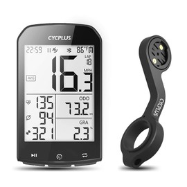 CYCPLUS M1 GPS Bike Computer 2.9 Inch LCD Display Waterproof Bicycle Tracker Speedometer and Odometer with Bike Computer Holder Z2