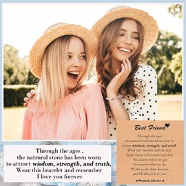TEVOP Best Friend Bracelets Gifts For Women, Friendship Bracelet Jewellery for Friends on Birthday Christmas