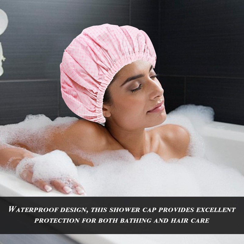 4Pcs Shower Caps For Women, Waterproof Shower Caps, Hair Care