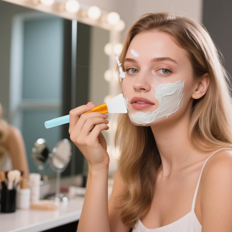 4pcs Silicone Face Mask Applicators,Soft and Flexible Face Mask Brush
