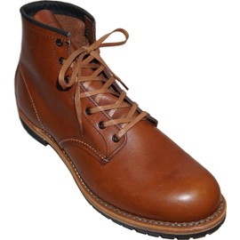 Shoeslulu 35" Premium Flat Waxed Cotton Bootlaces Shoelaces (35 in. (90 cm), British Tan)