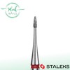 STALEKS PRO Expert Diamond Nail Drill Bit (Mini Flame, Red,