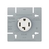 Eaton NEMA 14-30R Dryer Receptacle 30 Amp 125/250V 3P4W White