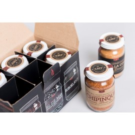 SMP Rubs Variety Pack - 6 count:Ultimate Black Rub, Original Applewood Smoked Salt, Rub Rojo, Rub del Norte, Rub de la Costa, Rub Chipinque – 100% Natural, No Preservatives, Gourmet Mexican Seasonings