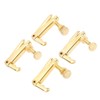 4PCS Violin Fine Tuner Golden Metal Wear Resistant String Fine
