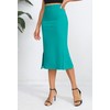 Urban CoCo Women's Stretch Office Fishtail Pencil Skirt High Waist