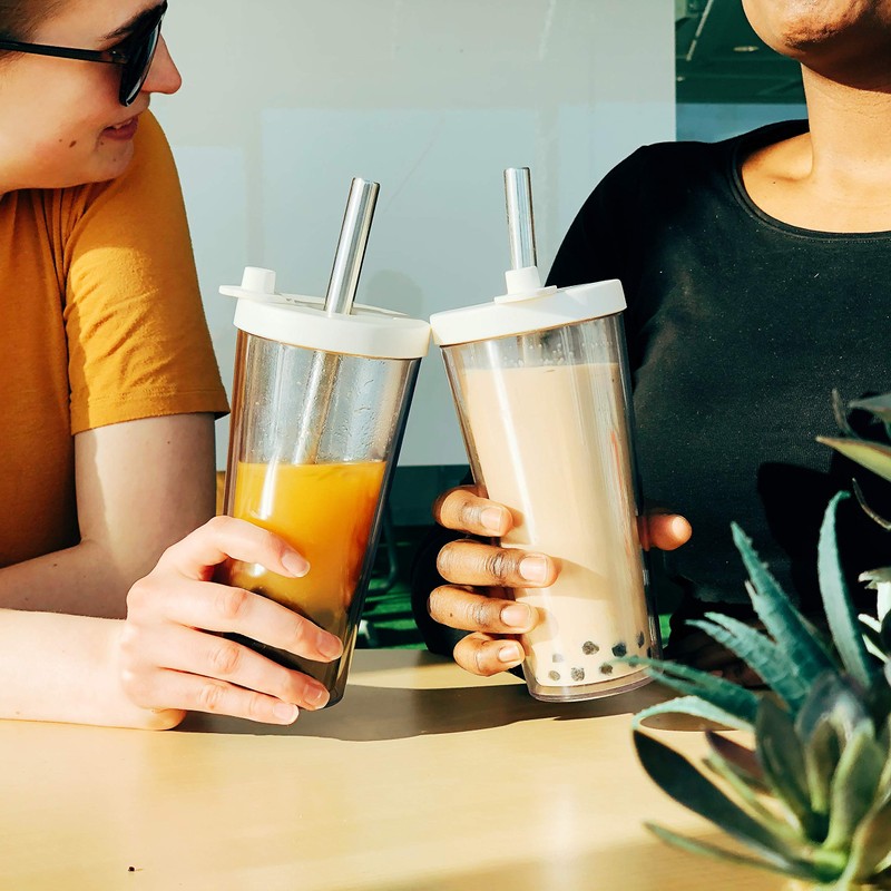 Dodoko Reusable Boba Cup and Straw Boba Tea Cup Bubble