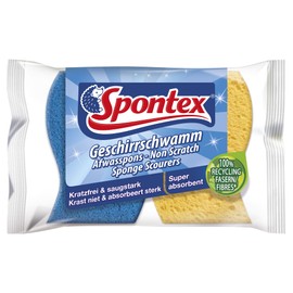 Spontex Geschirrschwamm , Kratzfrei & saugstark, 2 Stück (1er Pack)