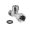 uxcell Pipe Fitting Tee G1/2 1 Female to 2 Male