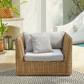 Sorra Home 16 Knife Edge (Set of 2) Pillow, 16 in x 16 in, Ivory 6 Pound