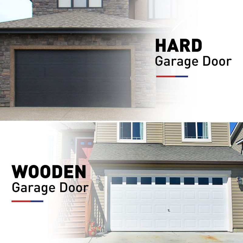 FOSLUOC Garage Door Seal Top and Sides Seal Strip Black