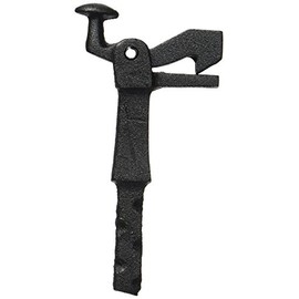 Gate Holder Door Stop Floor Assembly Size 1 Malleable Cast Iron Black Varnished