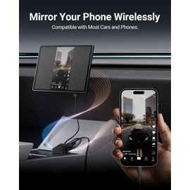 ZUCWO Wireless CarPlay Adapter & Car TV Mate Support Video HDMI Converter for TV Stick/Game Machine, 2-in-1 CarPlay HDMI Multimedia for Cars with Factory Wired CarPlay from 2016, Plug & Play, Black