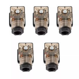 Din 43650-A PG11 Solenoid Coil Connector Socket With Led 24V Dc 24 Pole (5PCS)