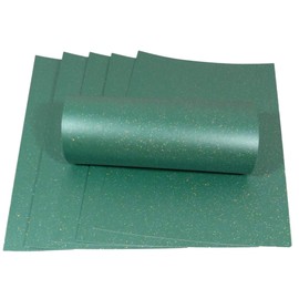 10 Sheets A4 Christmas Green Sparkle Paper with Iridescent Sparkle 120gsm One Sided for Crafts Card Making