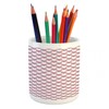 Ambesonne Spring Pencil Pen Holder, Blossoms Forms Heart Shapes Valentine's