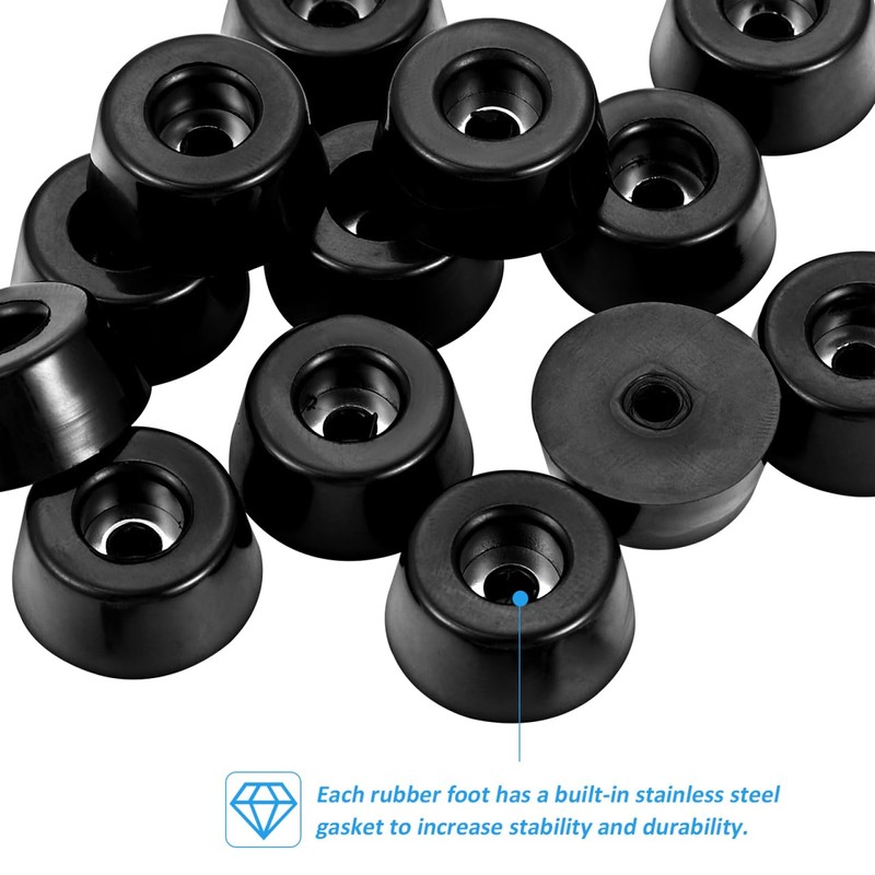 ULTECHNOVO Rubber Feet Kit with Stainless Steel Screws for Cutting