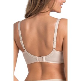Teyli Damen Still BH - BH Bügel - BH Grosse Grössen Umstandskleidung mit Spitze - Still BH Große Brüste - Damen-BHs Stillen - Frauen Bra Beige 75F