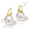 CTEW Pearl Earrings for Women Pearl Dangle Earrings,Hypoallergenic Hoop Earrings