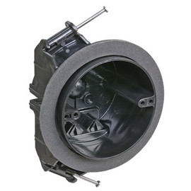 Carlon FN-426-C-V Ceiling Fan/Fixture Box, New Work, Vapor-tight, 4-Inch Diameter by 2-3/4-Inch Depth, Black