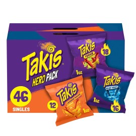 Takis Hero Variety Pack Tortilla Chips, 1 oz., 46 pk.