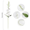 IPOPU White Gladiolus Artificial Flowers 10PCS Silk Gladiolus Flowers with