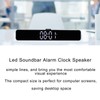 G12 Wireless Bluetooth Clock Speaker with LED Mirror Design Multi