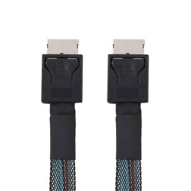 xiwai Straight Type Connector OcuLink PCI-Express SFF-8611 4i Male to PCIe SFF-8611 Male Data Active Cable for External eGPU SSD, 50cm