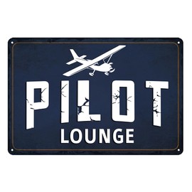 Airplane Decor Vintage Airplane Metal Tin Sign Pilot Lounge Sign Aviation Themed Wall Art For Pilots And Airplane Lovers Vintage Airplane Decor For Boys Room 8 X 12 Inch