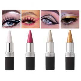 4-Farben-Gel-Eyeliner, bunter Perlglanz-Eyeliner, wasserfest, ölbeständig, nicht wischfest, schnell trocknend, langlebig und einfach zu verwendendes Eyeliner-Set (1,2,3,6)