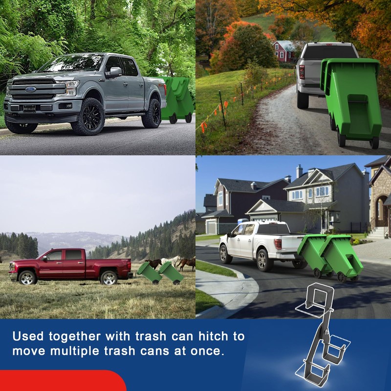 ELITEWILL Wheeled Trash Can Couplers to Hook Multiple Wheeled Trash