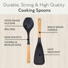 Spatula Spoon 2-Pack, Silicone Cooking Spoon for Nonstick Cookwares, Multifunction