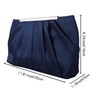Fililogor Women's Satin Clutch Bag, Elegant Pleated Bag, Evening Bag,