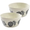 Mino Pottery PLANTAREE-RIKKA- 130 Pack Bowl, White, Set of 2,