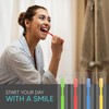 PRUVADE 36 Pack Disposable Toothbrushes with Toothpaste, Built In -